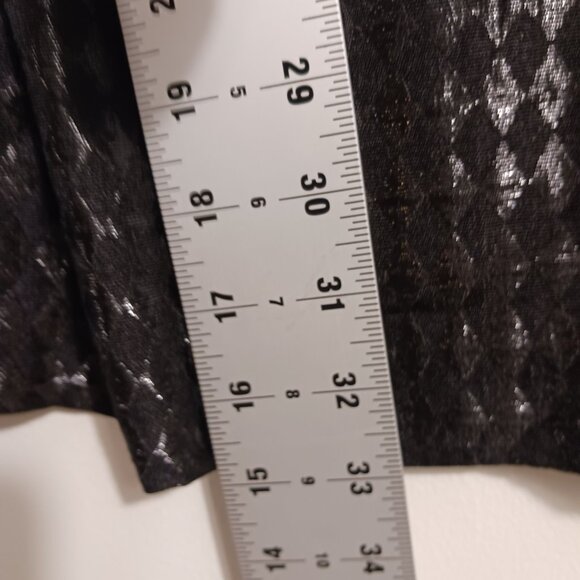 Candie's, Brittany Loves Candie's Harlequin Print Shiny Jacket Black SZ XL,  Y2K - Picture 13 of 16